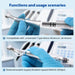 COXO CX235C1 Low-speed Handpiece, 1:1 External, Contra Angle, Max.40,000rpm, Push Button, for CA burs ¯2.35mm. #C1-4 - JMU Dental