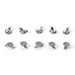 JMU Lingual Buttons Mesh Base Bondable Round With Cleat Small 10pcs/bag - JMU DENTAL INC