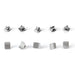 JMU Lingual Buttons Mesh Base Direct Bond Eyelet Round/Rectangular 10pcs/bag
