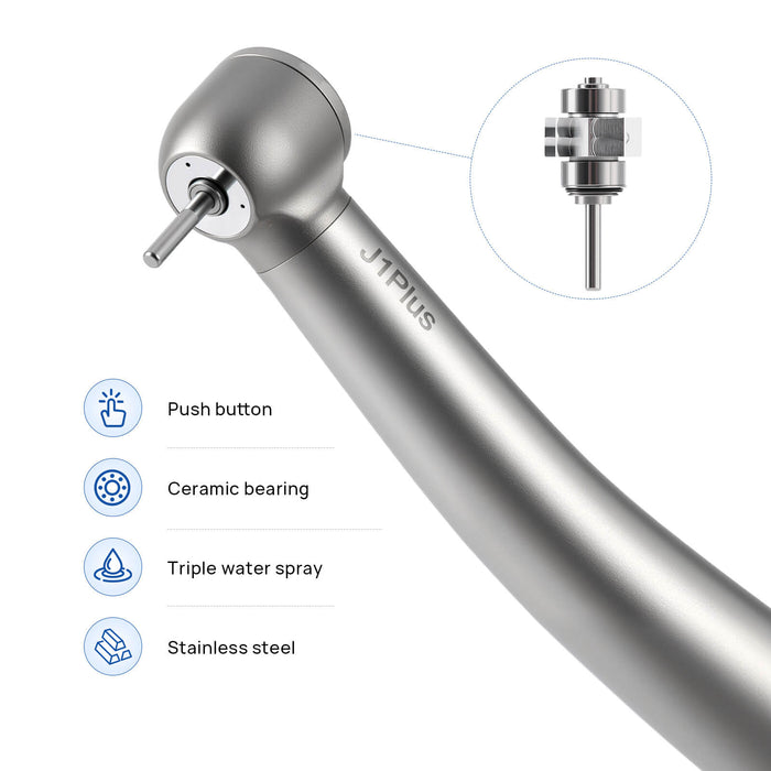 Jinme TU High Speed Air Turbine Handpiece 4 Hole - JMU DENTAL INC
