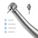 Jinme TU High Speed Air Turbine Handpiece 4 Hole - JMU DENTAL INC