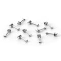 JMU Dental Crimpable Hooks Square 0.16inch 10pcs/pk