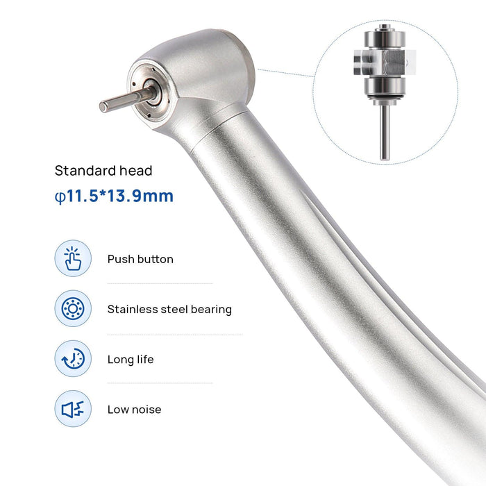 X TITAN CX207-B High-speed Air Turbine Handpiece, Super Torque Series,ʳ370,000rpm, Standard Head, 4-port Spray, 4-hole coupler. #H33-SP4 - JMU Dental