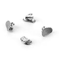 JMU Dental 2nd Molar Buccal Tubes Roth/MBT 0.018/0.022 Single Non-Convertible Mesh Base(2G) Bondable 4Pcs/Set