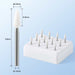 JMU Dental FG White Mounted Stone Flame Shape/Pointed Cone 12pk - JMU DENTAL INC
