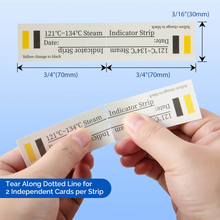 JMU Sterilizer Indicator Strips 600/Box - JMU DENTAL INC