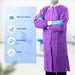 JMU Plus SMS Lab Coat with 3 Pockets Knee Length Purple X-Large 1pc/bag - JMU DENTAL INC