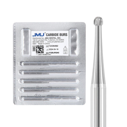 JMU Surgical Carbide Burs, Round, FG SURG, 5/pk - JMU Dental
