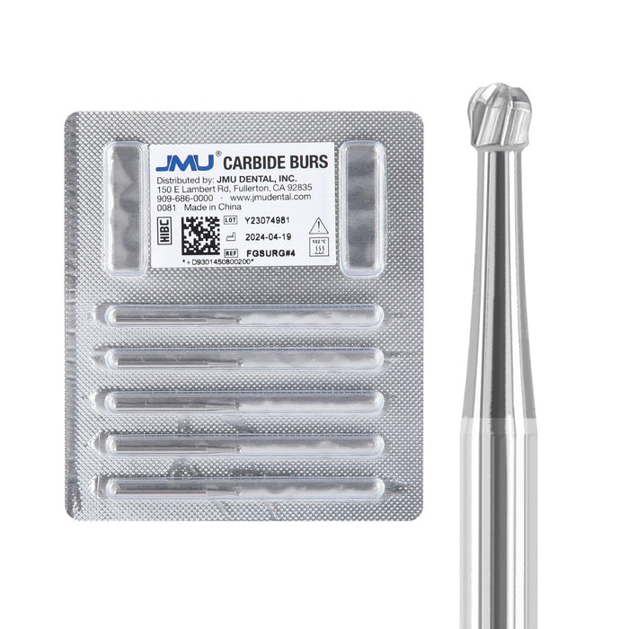 JMU Surgical Carbide Burs, Round, FG SURG, 5/pk - JMU Dental
