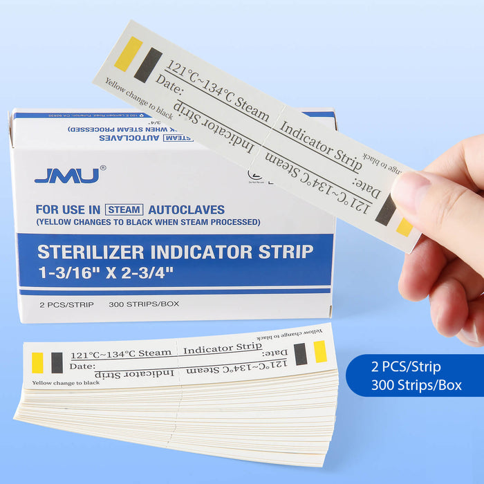 JMU Sterilizer Indicator Strips 600/Box - JMU DENTAL INC