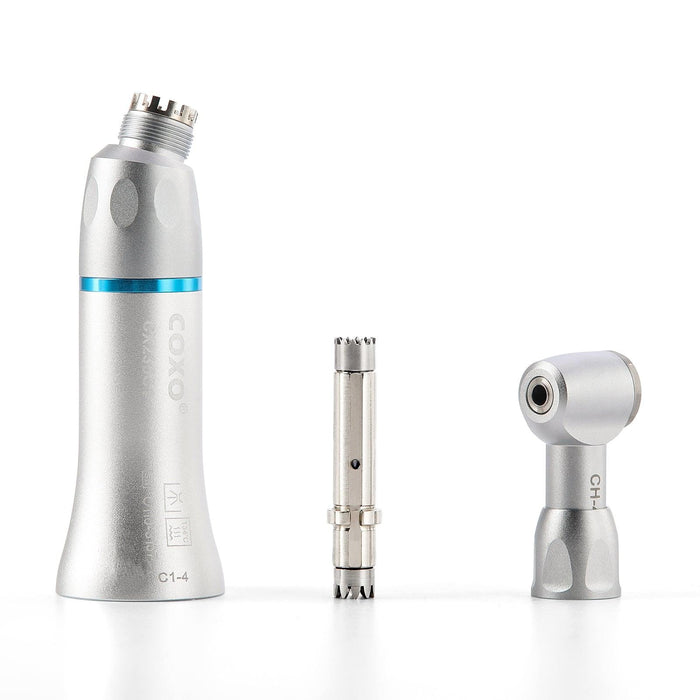 COXO CX235C1 Low-speed Handpiece, 1:1 External, Contra Angle, Max.40,000rpm, Push Button, for CA burs ¯2.35mm. #C1-4 - JMU Dental