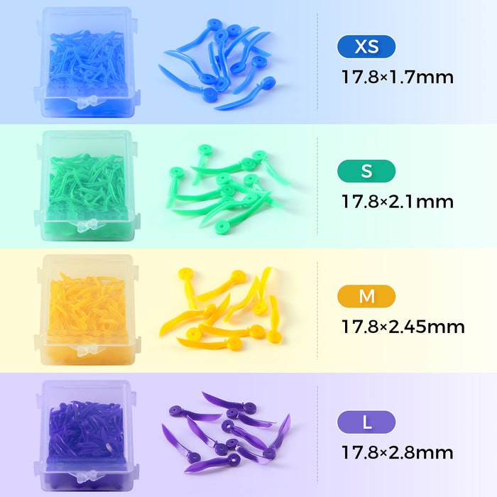 JMU Dental Colorful Plastic Wedges 100Pcs/Box