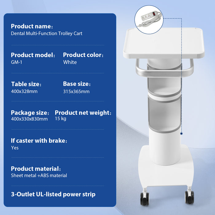 JMU Dental Multi-Function Trolley Cart Compact Model