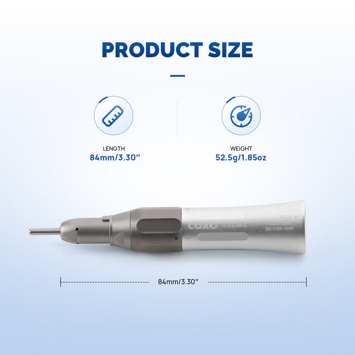 COXO Dental Low Speed Handpiece 20:1 Contra Angle Inner & External Cha COXO Dental Low Speed Handpiece 20:1 Contra Angle Inner & External Cha