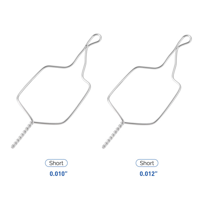 JMU Dental Kobayashi Ligature Wire Short 100/pk - JMU DENTAL INC