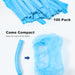 JMU Clip Bouffant Caps Blue 24" Double Elastic Dust 100Pcs/Bag - JMU DENTAL INC