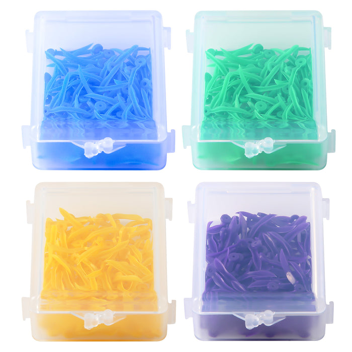 JMU Dental Colorful Plastic Wedges 100Pcs/Box