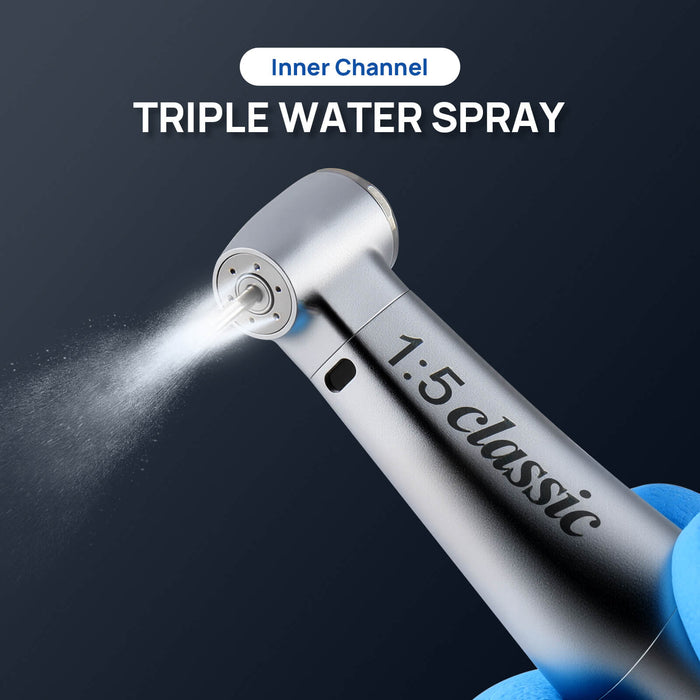 Jinme 1:5 Contra Angle Speed Increasing Electric Handpiece for E-type Motors - JMU DENTAL INC