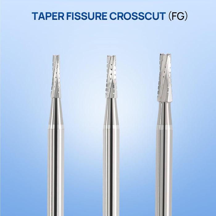 JMU Surgical Carbide Burs, Taper Fissure Crosscut, FG SURG, 5/pk - JMU Dental