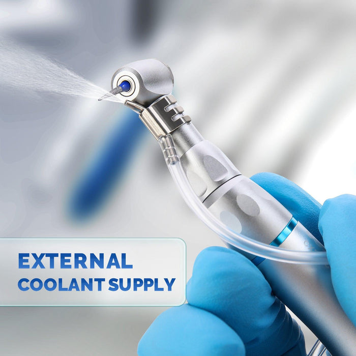COXO CX235C1 Low-speed Handpiece, 1:1 External, Contra Angle, Max.40,000rpm, Push Button, for CA burs ¯2.35mm. #C1-4 - JMU Dental