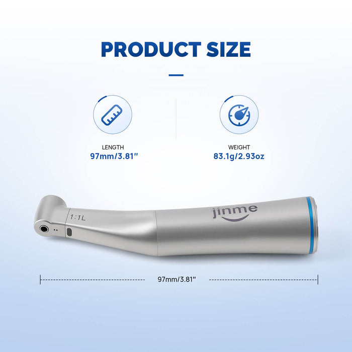 Jinme 1:1 Low Speed Electric Handpiece Contra-Angle W11L - JMU DENTAL INC
