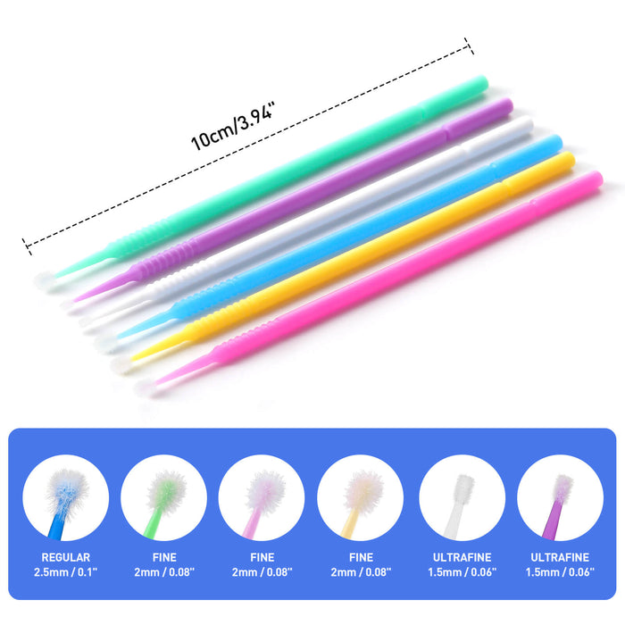 JMU Disposable Micro Applicator Brush Microbrush 400/Box - JMU DENTAL INC