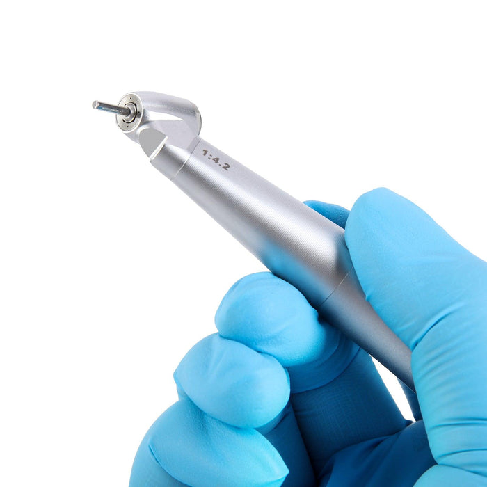 COXO CX235C7 45¡ Speed-increasing Electric Handpiece, 1:4.2 Contra Angle, W/Fiber Optic, Inner Channel, Appr.168,000rpm, Push Button, for FG burs ¯1.6mm. #C7-3 - JMU Dental