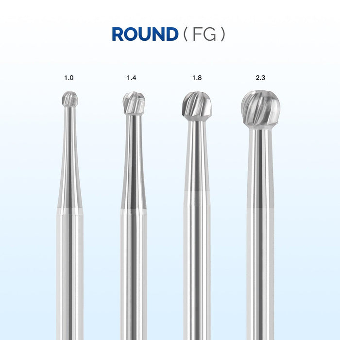 JMU Surgical Carbide Burs, Round, FG SURG, 5/pk - JMU Dental