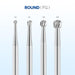 JMU Surgical Carbide Burs, Round, FG SURG, 5/pk - JMU Dental
