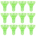 JMU Disposable Dental Impression Trays Green Perforated 12Pcs/Bag - JMU DENTAL INC