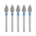 JMU Diamond Burs FG Medium Grit Football 5/Pk - JMU DENTAL INC