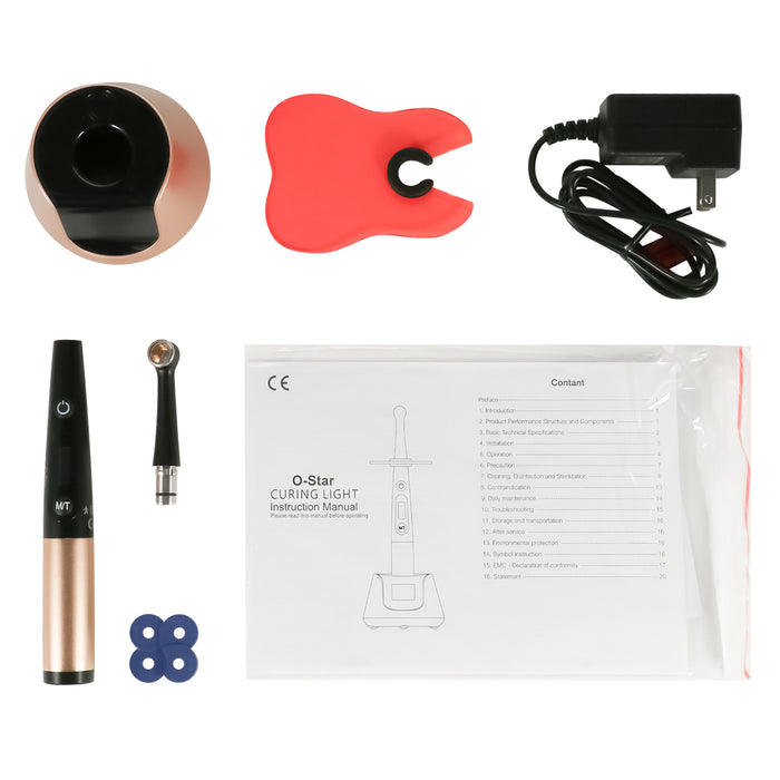 Woodpecker O-Star One Cure Curing Light Wide-Spectrum with Light Meter - JMU DENTAL INC