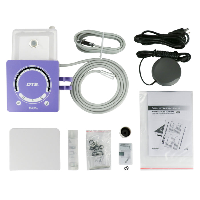 Woodpecker Dental DTE D600 LED Ultrasonic Piezo Scaler 9 Tips Scaling+Perio+Endo Endodontic Expert - JMU DENTAL INC