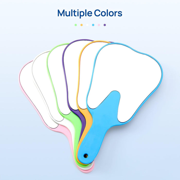 JMU Dental Mirror Tooth Shaped 6 Colors 1pcs/bag