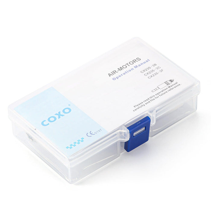 COXO CX235-3B Low Speed Handpiece, 1:1 Inner Channel, Air Motor, 20,000rpm, 4-hole coupler. #M-3B-4 - JMU Dental