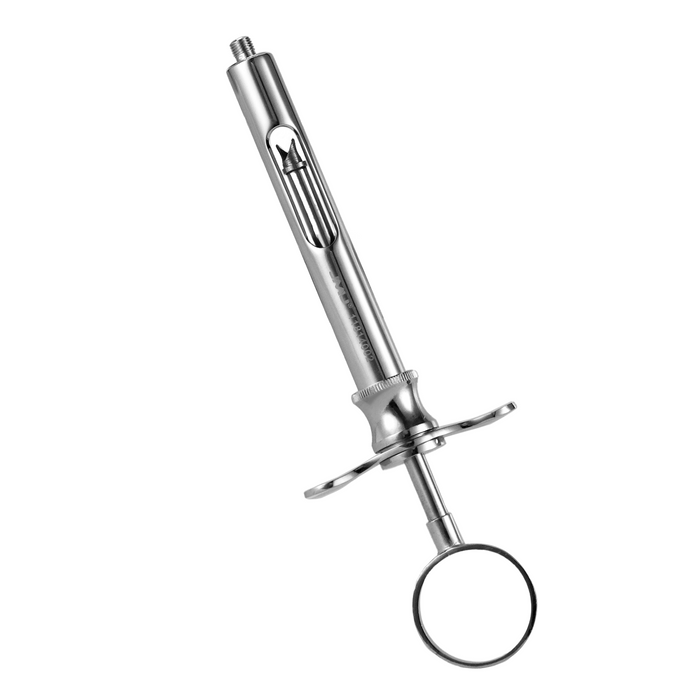 JMU Dental Aspirating Syringe-1.8ml with T bar Stainless Steel 1pc/pack - JMU DENTAL INC