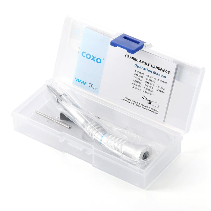 COXO CX235-2S Low-speed Handpiece, 1:1 External, Straight Handpiece, Surgical Operation, 20¡ Straight Head, Max.40,000rpm. #S-2S - JMU Dental