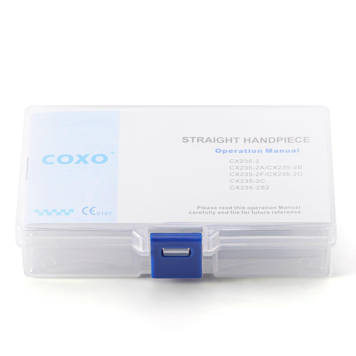 COXO CX235-2B Low-speed Electric Handpiece, 1:1 Inner Channel, Straight Handpiece, Max.40,000rpm. #S-2B - JMU Dental