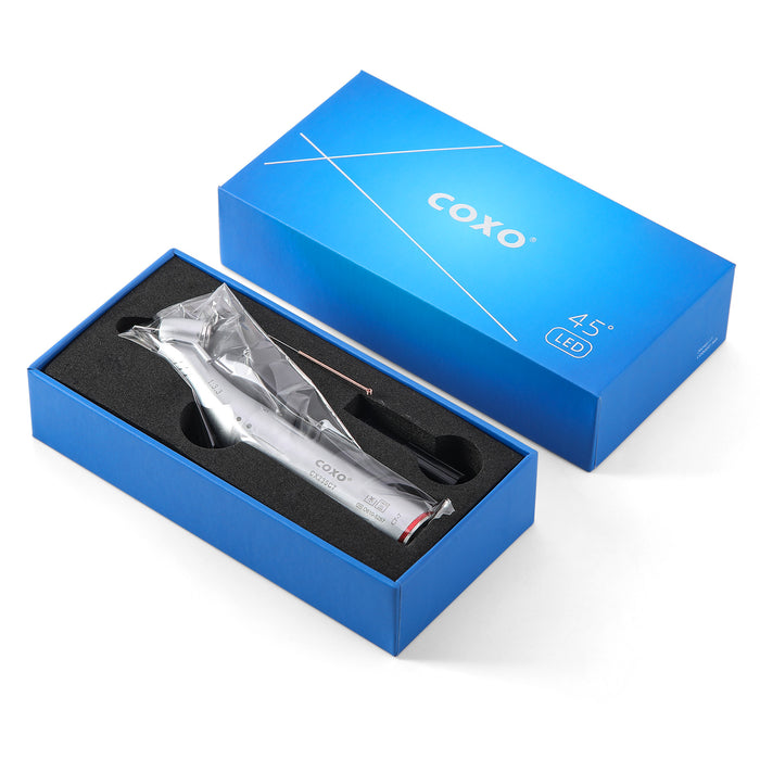 COXO CX235C7 45° LED Speed-increasing Electric Handpiece Contra Angle with Generator - JMU DENTAL INC