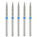 JMU Diamond Burs FG Medium Grit Pointed Taper 5/Pk - JMU DENTAL INC