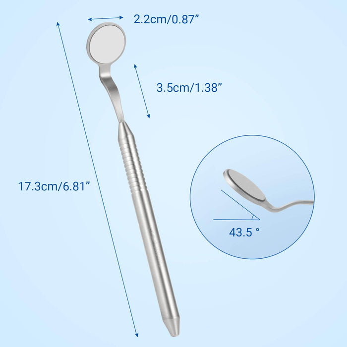 JMU #5 Double-sided Dental Mirror with Handle Stainless Steel 1pc/pack - JMU DENTAL INC