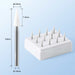 JMU Dental FG White Mounted Stone Flame Shape/Pointed Cone 12pk - JMU DENTAL INC