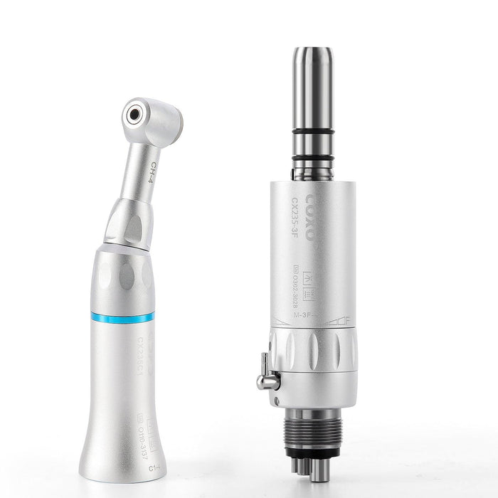 COXO CX235C1 Low-speed Handpiece, 1:1 External, Contra Angle, Max.40,000rpm, Push Button, for CA burs ¯2.35mm. #C1-4 - JMU Dental