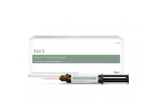 Kerr NX3 Nexus Third Generation Cements Universal Adhesive Resin Dental Cement Automix Dual Cure Syringe - JMU DENTAL INC