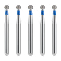 JMU Diamond Burs FG Medium Grit Round 5/Pk - JMU DENTAL INC