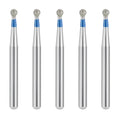JMU Diamond Burs FG Medium Grit Round 5/Pk - JMU DENTAL INC