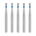 JMU Diamond Burs FG Medium Grit Round 5/Pk - JMU DENTAL INC
