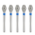 JMU Diamond Burs FG Medium Grit Barrel 5/Pk - JMU DENTAL INC
