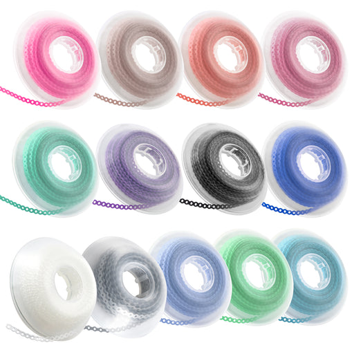 JMU Elastic Power Chain Multiple Colors 15ft/roll - JMU DENTAL INC