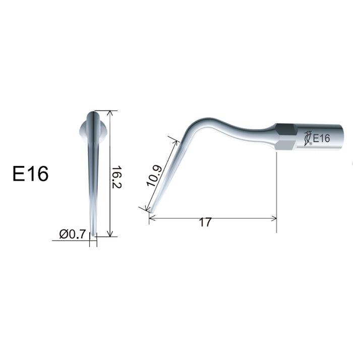 Woodpecker E16 Ultrasonic Scaler Tips 1 PC - JMU DENTAL INC